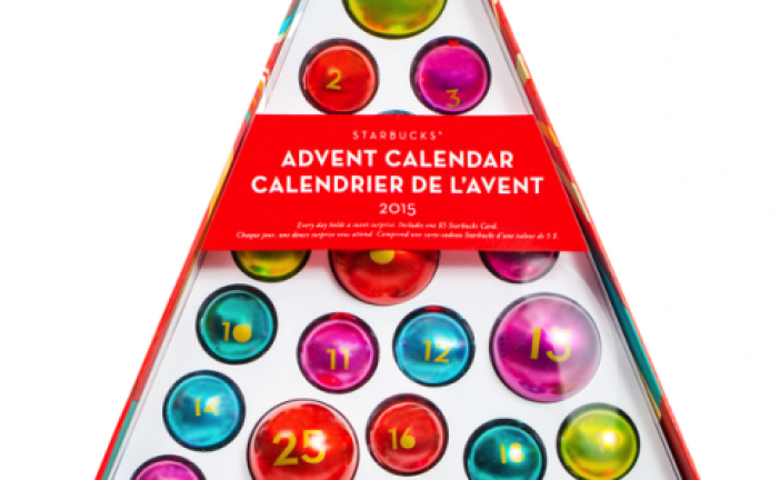 Advent Calendar 2015 Starbucks