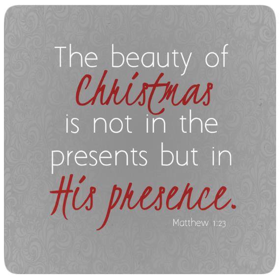 Christmas - His Presence Not Presents